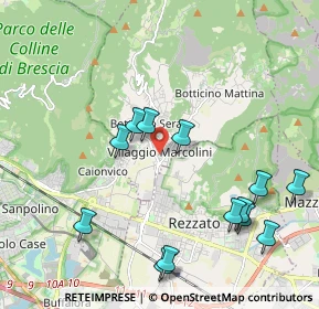 Mappa Via Massimo D'Azeglio, 25082 Botticino BS, Italia (2.25615)
