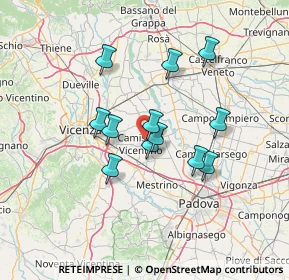 Mappa Via Levà, 36043 Camisano Vicentino VI, Italia (11.13167)