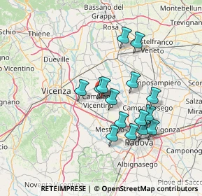 Mappa Via Levà, 36043 Camisano Vicentino VI, Italia (12.23333)