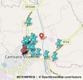 Mappa Via Levà, 36043 Camisano Vicentino VI, Italia (0.907)