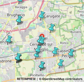 Mappa Via N.Torriani, 20063 Cernusco sul Naviglio MI, Italia (2.282)