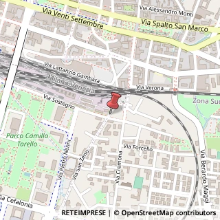 Mappa Via Sostegno, 15, 25124 Brescia, Brescia (Lombardia)