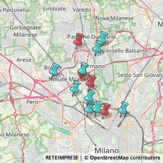 Mappa Via Giacomo Puccini, 20026 Novate Milanese MI, Italia (3.1375)