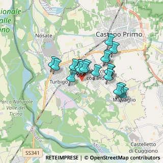 Mappa Via del Gabbone, 20029 Turbigo MI, Italia (1.209)