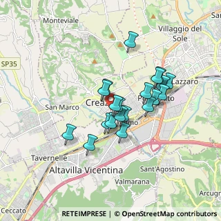 Mappa Via Udine, 36051 Creazzo VI, Italia (1.3445)