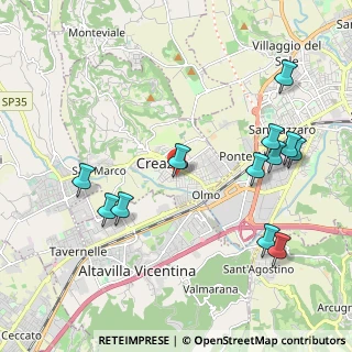Mappa Via Udine, 36051 Creazzo VI, Italia (2.31583)