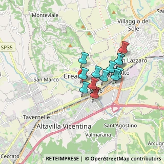 Mappa Via Udine, 36051 Creazzo VI, Italia (1.25462)