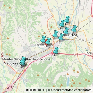 Mappa Via Gorizia, 36051 Creazzo VI, Italia (3.86308)