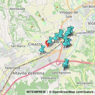 Mappa Via Gorizia, 36051 Creazzo VI, Italia (1.63667)