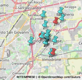 Mappa Via Cavallotti ang. Viale Umbria, 20093 Cologno Monzese MI, Italia (1.23125)