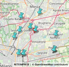 Mappa Via Cavallotti ang. Viale Umbria, 20093 Cologno Monzese MI, Italia (4.58846)