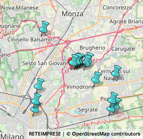 Mappa Via Cavallotti ang. Viale Umbria, 20093 Cologno Monzese MI, Italia (3.34188)