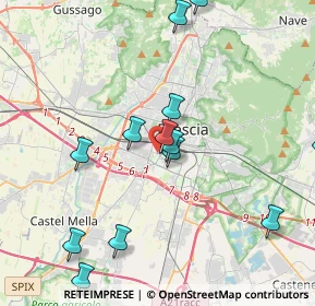 Mappa Via San Giovanni Bosco, 25125 Brescia BS, Italia (4.37692)