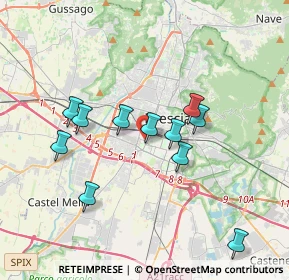 Mappa Via San Giovanni Bosco, 25125 Brescia BS, Italia (3.31545)