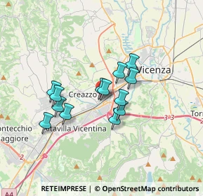 Mappa Via Ortigara, 36051 Creazzo VI, Italia (2.58923)