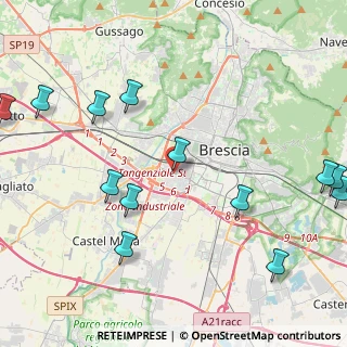 Mappa Via Firenze, 25125 Brescia BS, Italia (5.48923)