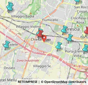 Mappa Via Firenze, 25125 Brescia BS, Italia (2.885)