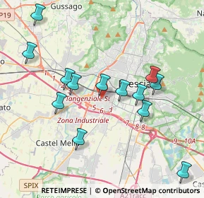Mappa Via Firenze, 25125 Brescia BS, Italia (3.94769)