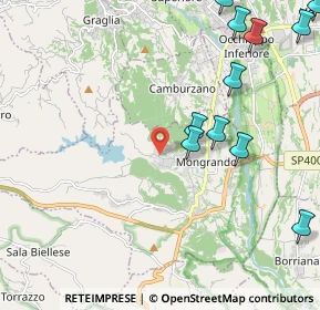 Mappa Via Graglia, 13888 Mongrando BI, Italia (2.91833)