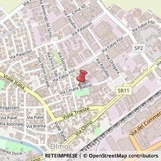 Mappa Via C. Battisti, 43, 36051 Creazzo, Vicenza (Veneto)