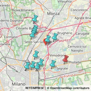 Mappa Via Madonna del Bosco, 20099 Sesto San Giovanni MI, Italia (3.81615)