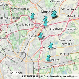 Mappa Via Madonna del Bosco, 20099 Sesto San Giovanni MI, Italia (4.17636)