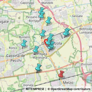 Mappa Via Antonio Pacinotti, 20064 Gorgonzola MI, Italia (1.716)