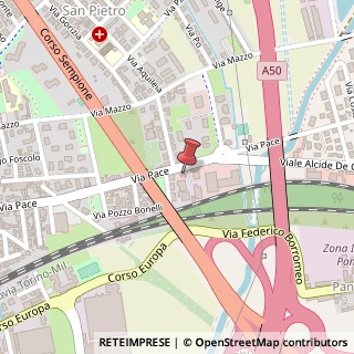 Mappa Via Pace, 58, 20017 Rho, Milano (Lombardia)