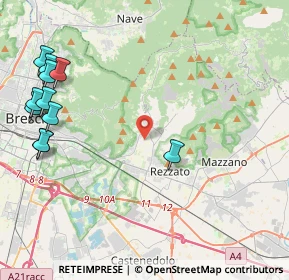 Mappa Via Caduti Piazza Loggia, 25082 Botticino BS, Italia (5.58091)