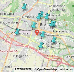 Mappa Via Caleppe, 25125 Brescia BS, Italia (1.65909)