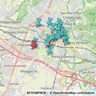 Mappa Via Caleppe, 25125 Brescia BS, Italia (1.2865)