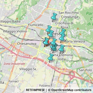 Mappa Via Caleppe, 25125 Brescia BS, Italia (1.02583)
