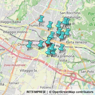 Mappa Via Caleppe, 25125 Brescia BS, Italia (1.25421)