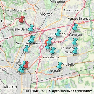 Mappa Piazza Castello, 20093 Cologno Monzese MI, Italia (4.25412)