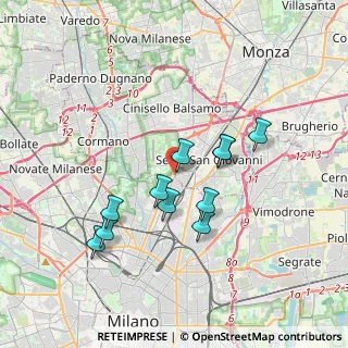 Mappa Viale Sarca, 20099 Milano MI, Italia (3.15455)