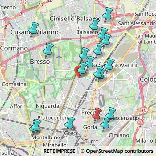 Mappa Viale Sarca, 20099 Milano MI, Italia (2.23211)