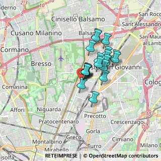 Mappa Viale Sarca, 20099 Milano MI, Italia (1.147)