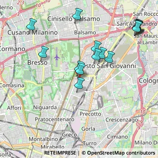 Mappa Centro Sarca, 20099 Sesto San Giovanni MI, Italia (2.31667)