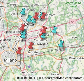 Mappa Via Vittorio Veneto, 20063 Cernusco sul Naviglio MI, Italia (6.764)