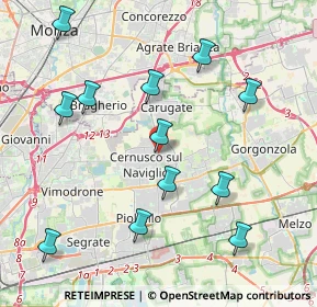 Mappa Via Vittorio Veneto, 20063 Cernusco sul Naviglio MI, Italia (4.39917)