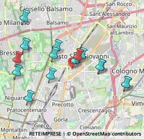 Mappa Via Maestri del Lavoro, 20099 Sesto San Giovanni MI, Italia (1.958)