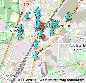 Mappa Via Maestri del Lavoro, 20099 Sesto San Giovanni MI, Italia (0.9075)