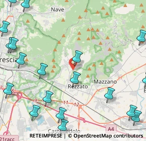Mappa Via di Vittorio, 25082 Botticino BS, Italia (6.498)