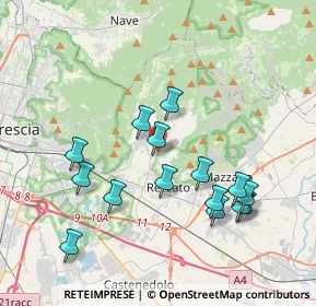 Mappa Via di Vittorio, 25082 Botticino BS, Italia (3.76533)