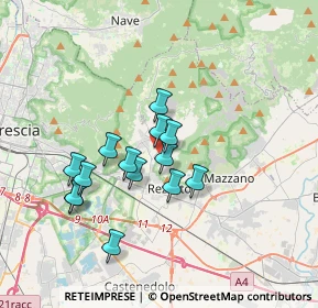 Mappa Via di Vittorio, 25082 Botticino BS, Italia (2.93286)