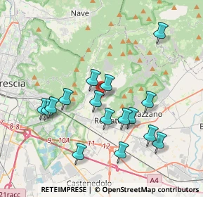 Mappa Via di Vittorio, 25082 Botticino BS, Italia (3.69563)