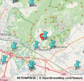 Mappa Via di Vittorio, 25082 Botticino BS, Italia (6.04583)
