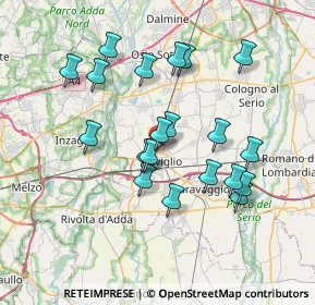 Mappa Via dei Mulini, 24047 Treviglio BG, Italia (6.7445)