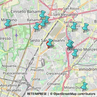 Mappa Viale Thomas Alva Edison, 20099 Sesto San Giovanni MI, Italia (2.43667)