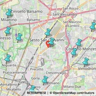 Mappa Viale Thomas Alva Edison, 20099 Sesto San Giovanni MI, Italia (3.06083)